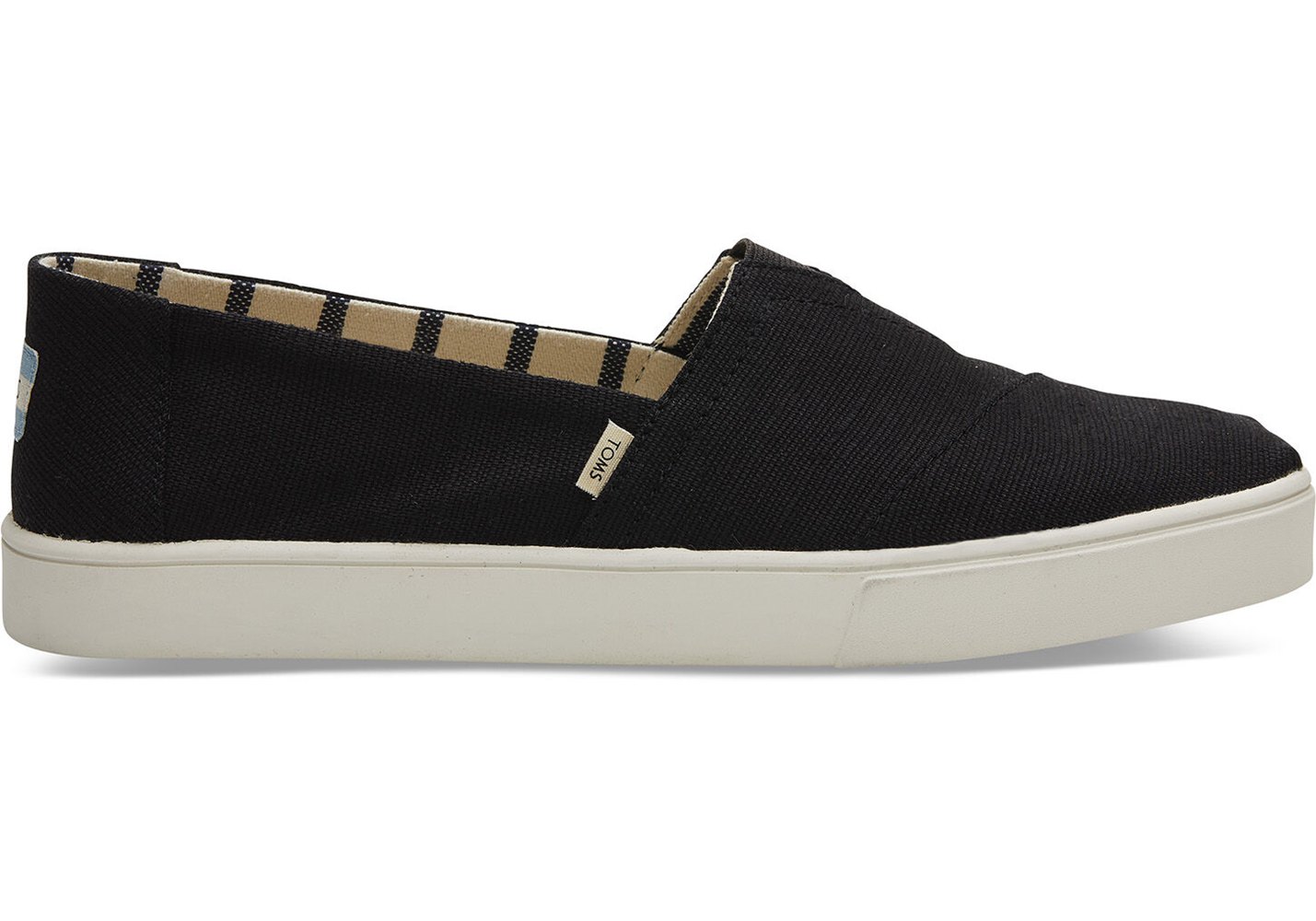 Toms Alpargata Heritage Canvas Espadrille Black - Mens - 54398-VJOZ